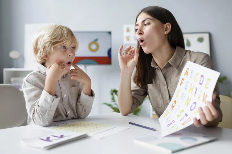 Speech and language development activity.
